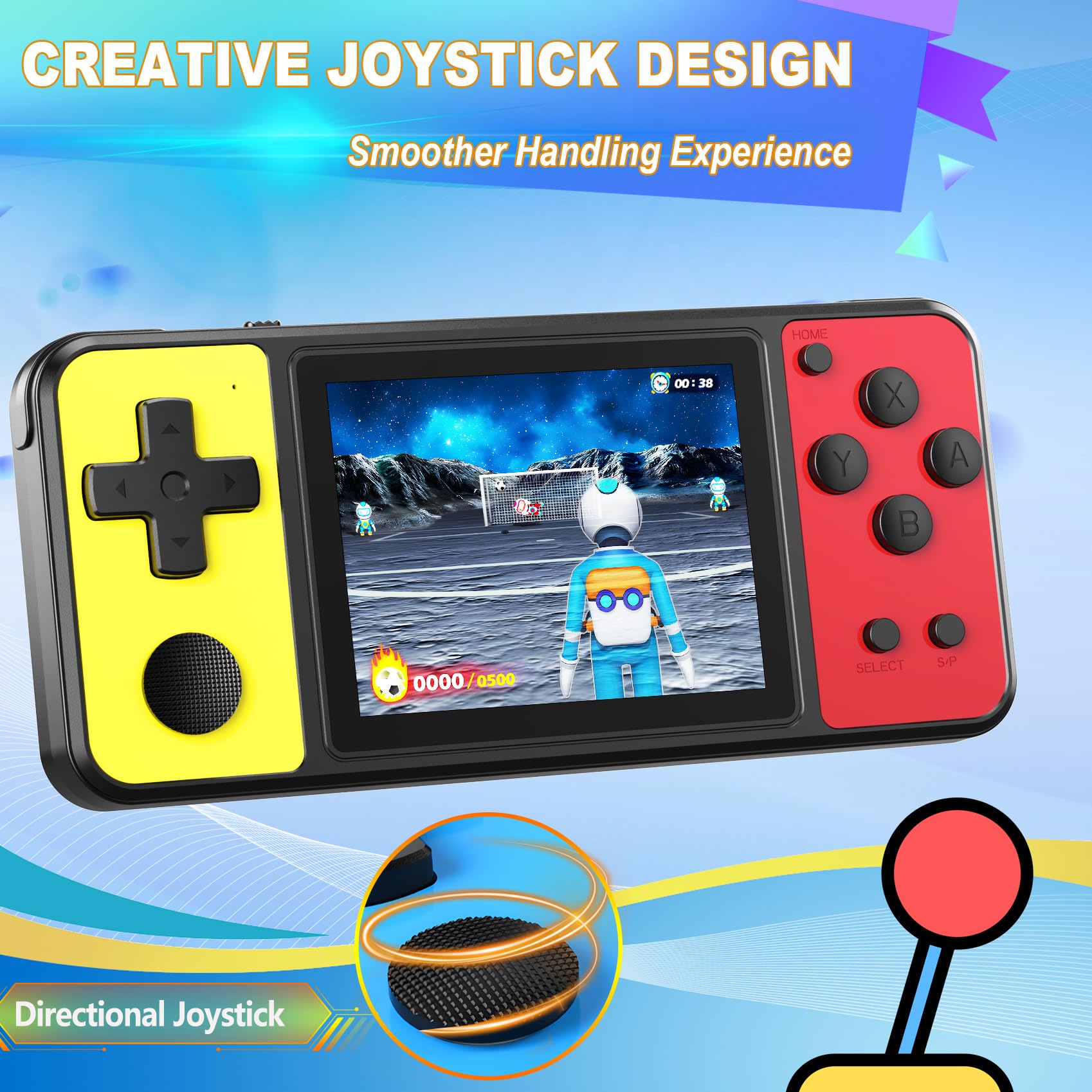 ZHISHAN Videogiochi portatili a 32 bit per bambini con 139 videogiochi integrati, schermo IPS da 3 pollici, ricaricabile, portatile, gioco arcade, giocattolo elettronico per ragazzi e ragazze, regalo