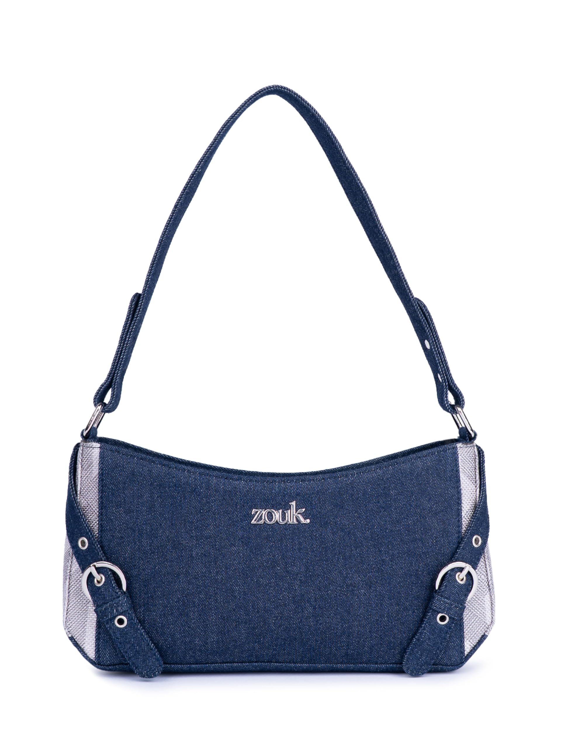 Lyra Small Shoulder Bag for Women – Denim & Printed Shoulder Bag with Water-Resistant Lining | Handcrafted Sling Bag with Multiple Pockets & Zip Closure for Daily & Weekend Use |-image-27