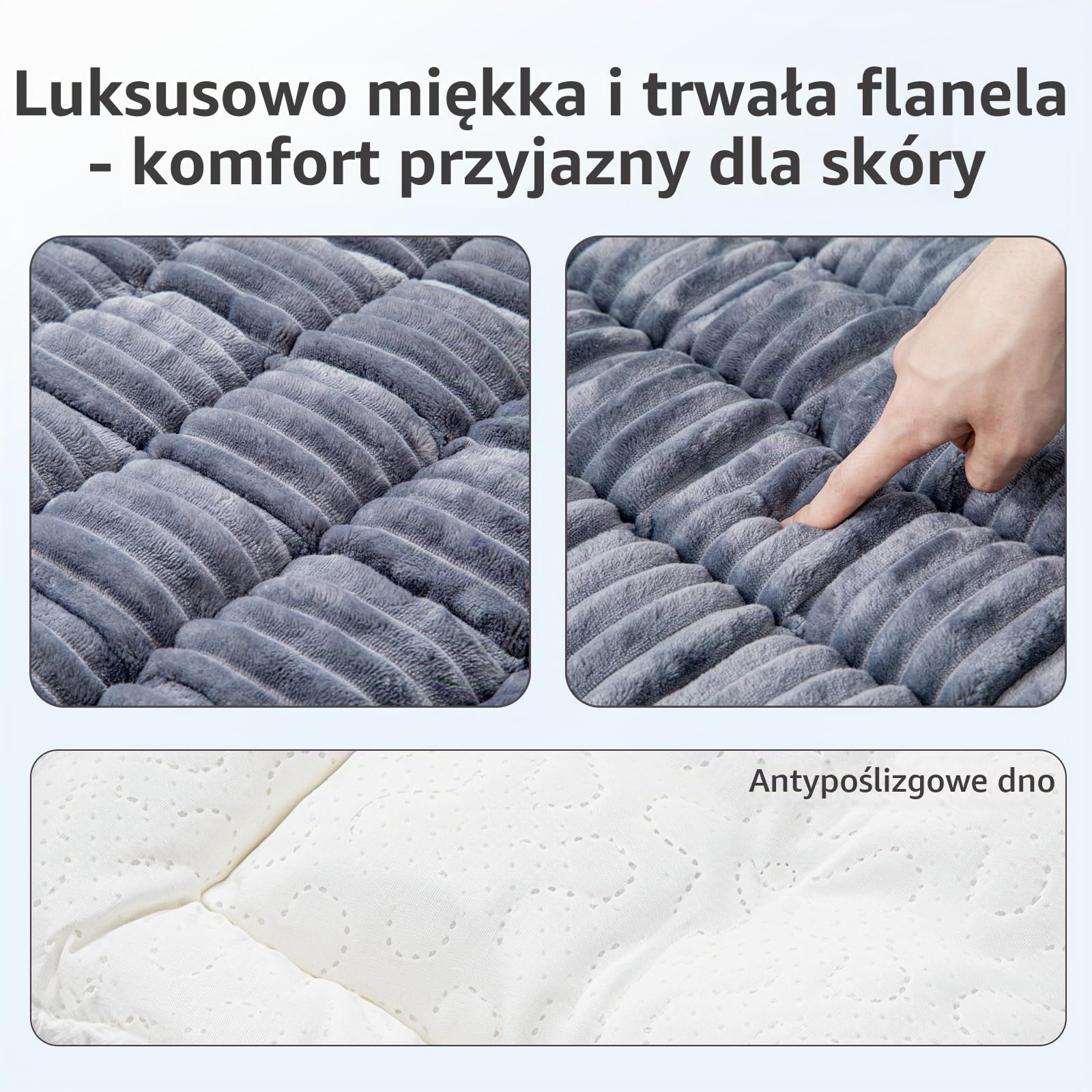 Legowisko dla psa na tylne siedzenie, antypoślizgowa mata dla dużych psów