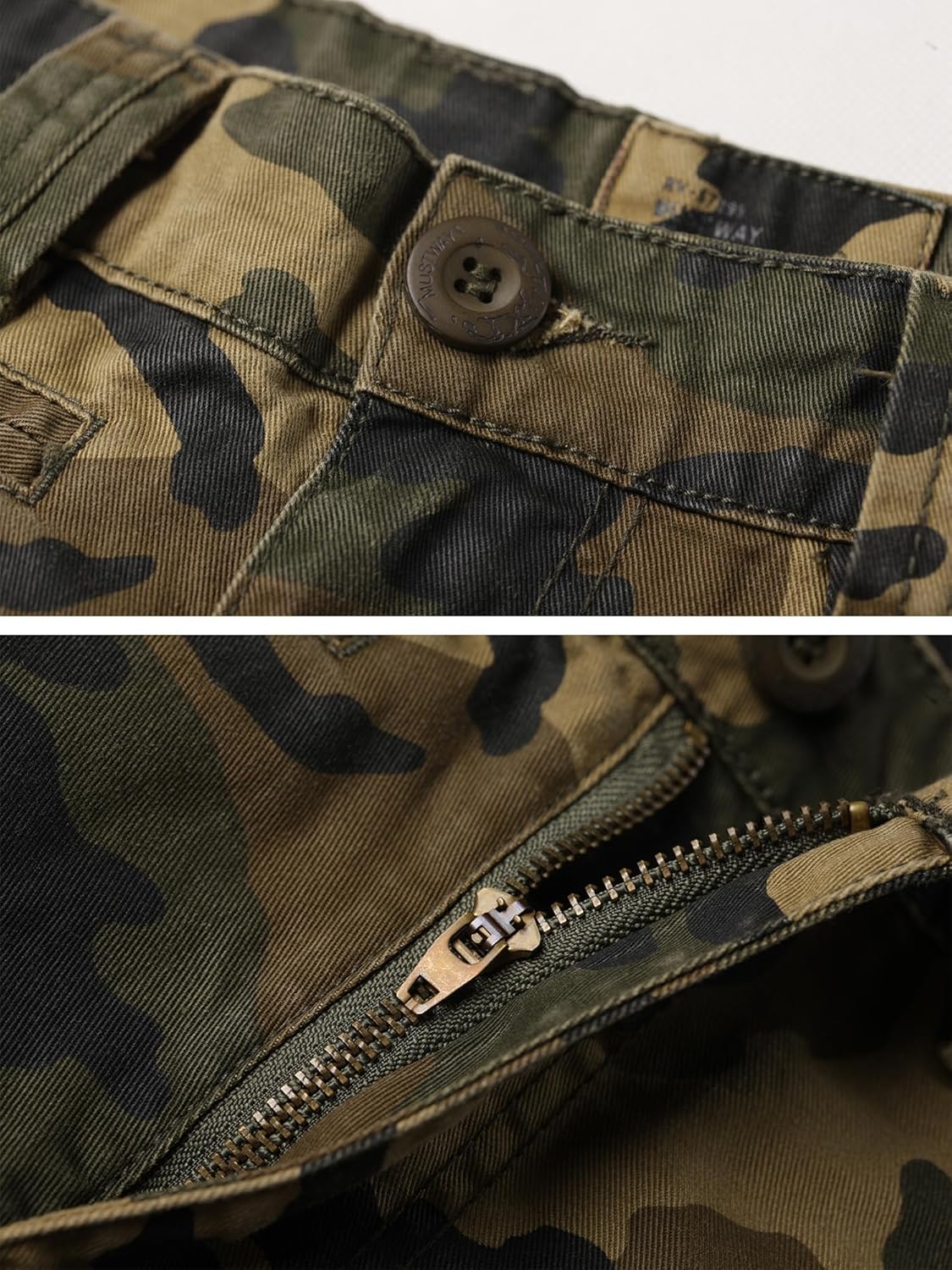 Camo Cargo Shorts for Men Cotton Casual Wild Outdoor Work Relaxed Fit Shorts with Multi-Pockets - Image 7