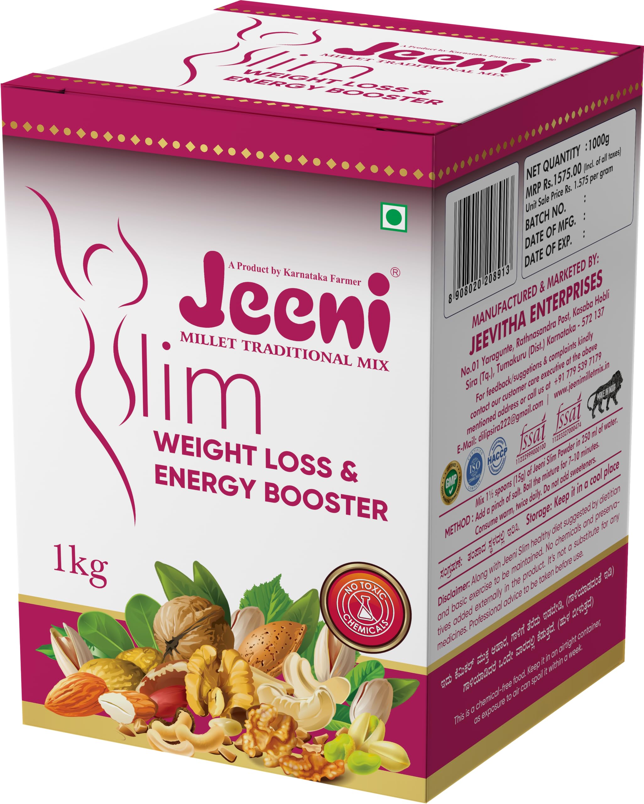 Jeeni Slim Weight Loss and Energy Booster 1Kg - Image 1