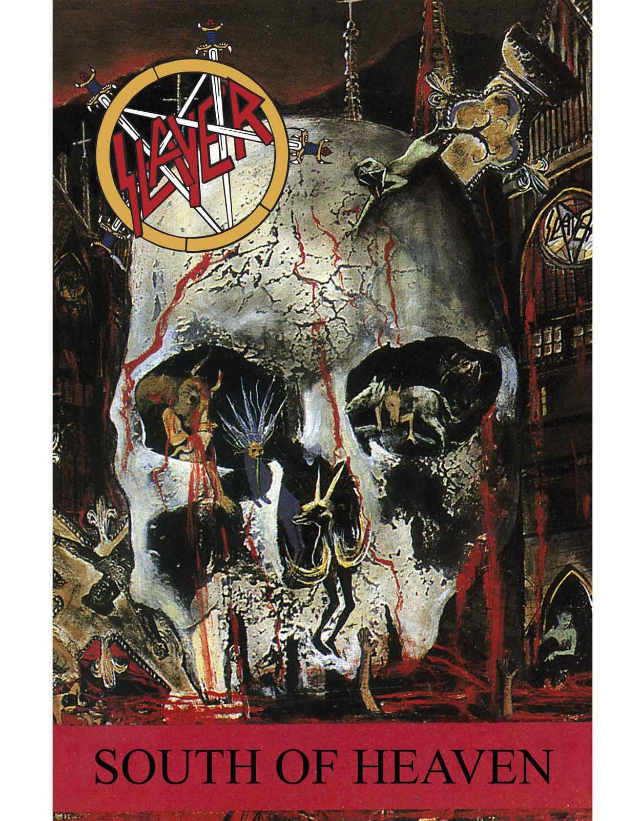 Amazon.com : Slayer South Of Heaven Band Logo Official Textile