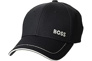 Men's Bold Logo Twill Cap: The Headwear for the Boss Man