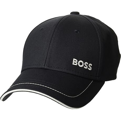 Men's Bold Logo Twill Cap: The Headwear for the Boss Man