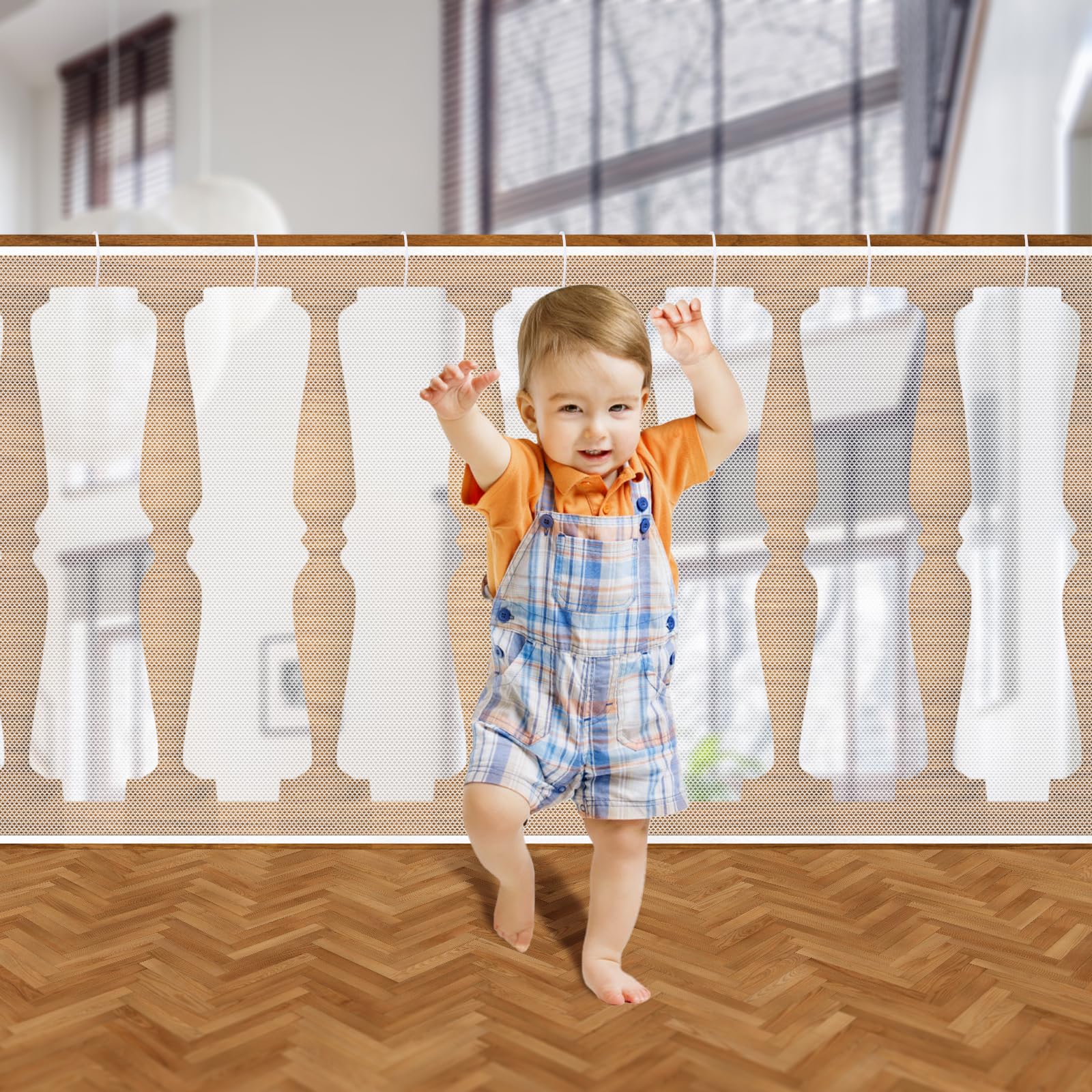 Stair Protective Net Children 3 x 0.9, White, NO