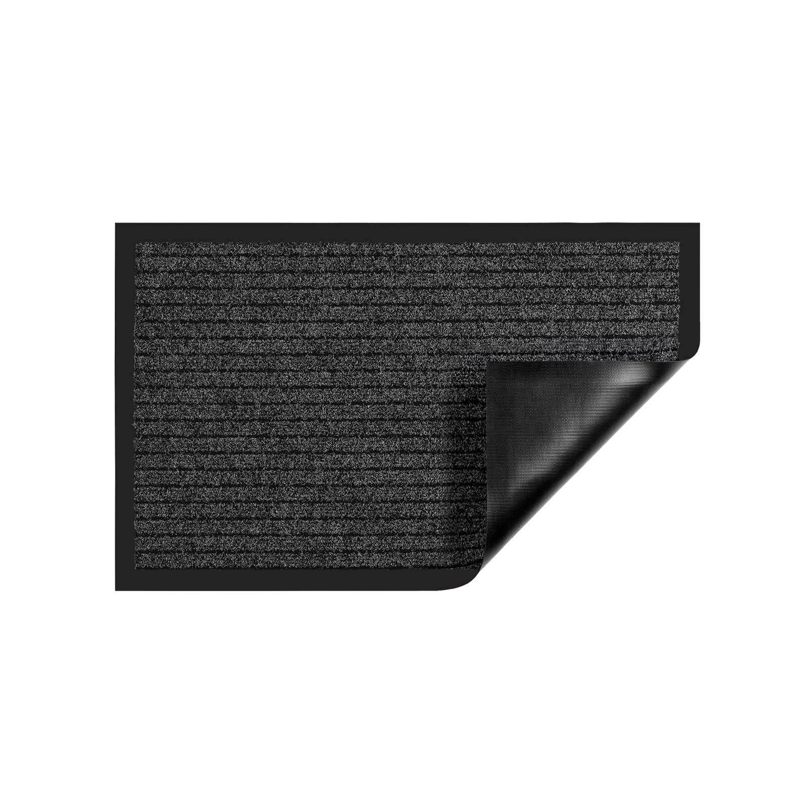 Floordirekt Paillasson Dura | Robuste et résistante | De nombreuses tailles et couleurs | Paillasson antidérapant pour intérieur et extérieur (Anthracite, 150 x 180 cm)
