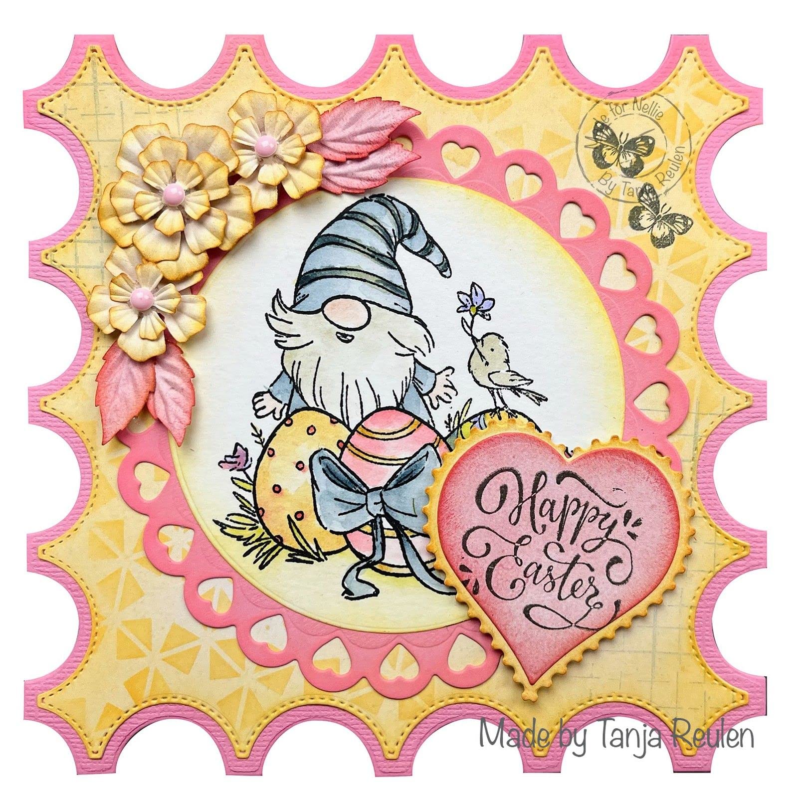 Nellie's Choice Rettangolo, 8 Fustelle Multi Cornice, 10.3 x 14.6 cm, per Creare Biglietti, Natale, Scrapbooking, Fai da Te, DIY, Rosa, 103x146mm