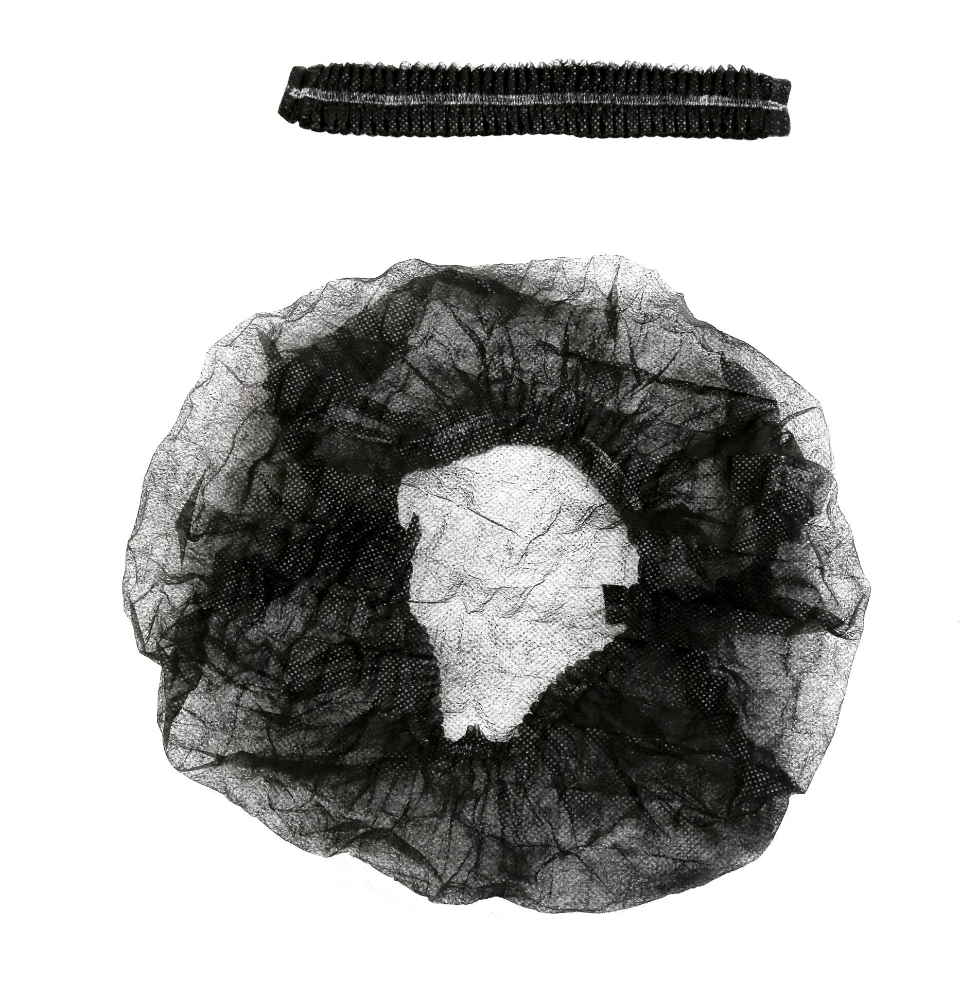 ProtectX Einweg-Haarnetz, 53,3 cm, Schwarz, 500 Stück