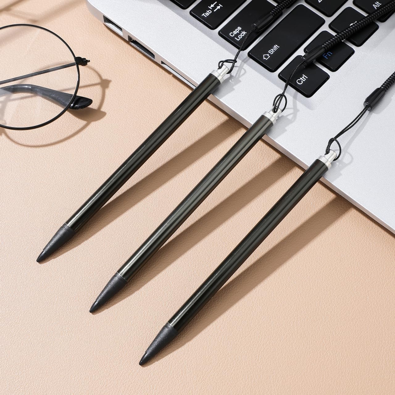 DOITOOL Resistive Screen Stylus Pen 3 Pack with Anti-Loss Spring Rope Portable Touch Pen for Navigator Pos Industrial Control Devices