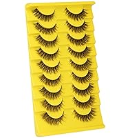 Vista 9 de Pestañas Postizas Rusas en Tiras, Pestañas Curvadas en D, Aspecto Natural Esponjoso, Pestañas zanlufly Como Extensión de Pestañas, Volumen, Banda