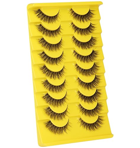 Miniatura 9 de Pestañas postizas rusas, pestañas rizadas en D, aspecto natural, pestañas zanlufly como extensión de pestañas, volumen transparente, banda de ojo de