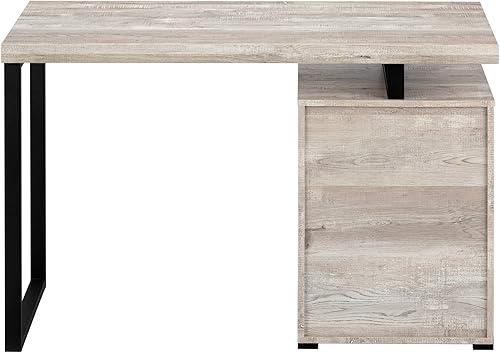 Miniatura 22 de Monarch Specialties I - Escritorio de computador para casa y oficina, con configuración de archivador a la izquierda o derecha., Madera Metal,