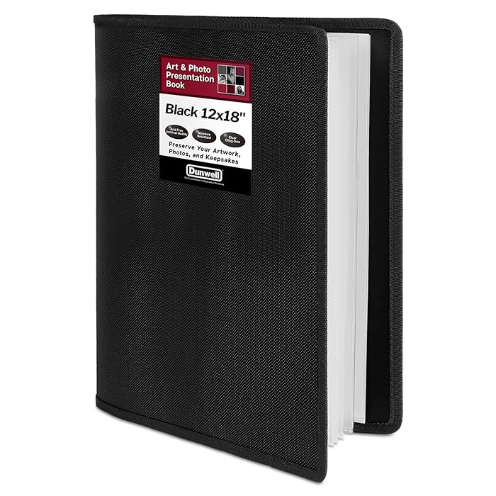 Buy Dunwell 12x18 Art Portfolio (Black), 12 x 18 Poster Album