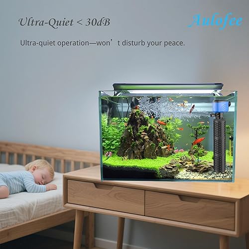 Miniatura 5 de Filtro de acuario de 100 a 300 galones, filtros sumergibles para tanque de peces internel, filtro de tanque de tortuga para estanques pequeños y