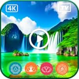 Serene Waterfall Screensaver - Harmonious Music Paired with Stunning 4K Quality Videos for Fire TV and Tablets.