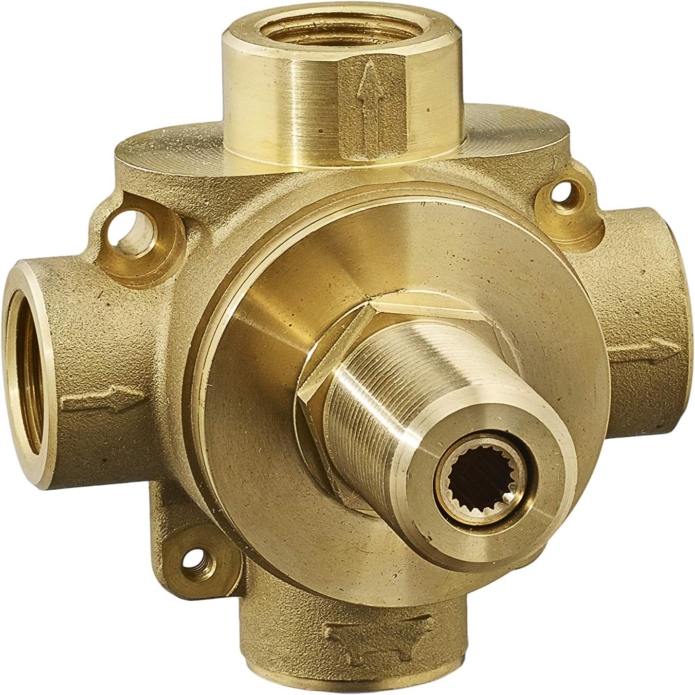 American Standard R433S 3-Way In-Wall Diverter Valve Body, Brass