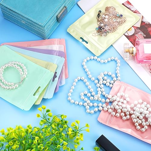 Miniatura 5 de Zonon 120 bolsas resellables para pequeñas empresas de 4 x 6 pulgadas, bolsa sellable para embalaje, bonita bolsa de plástico con ventana