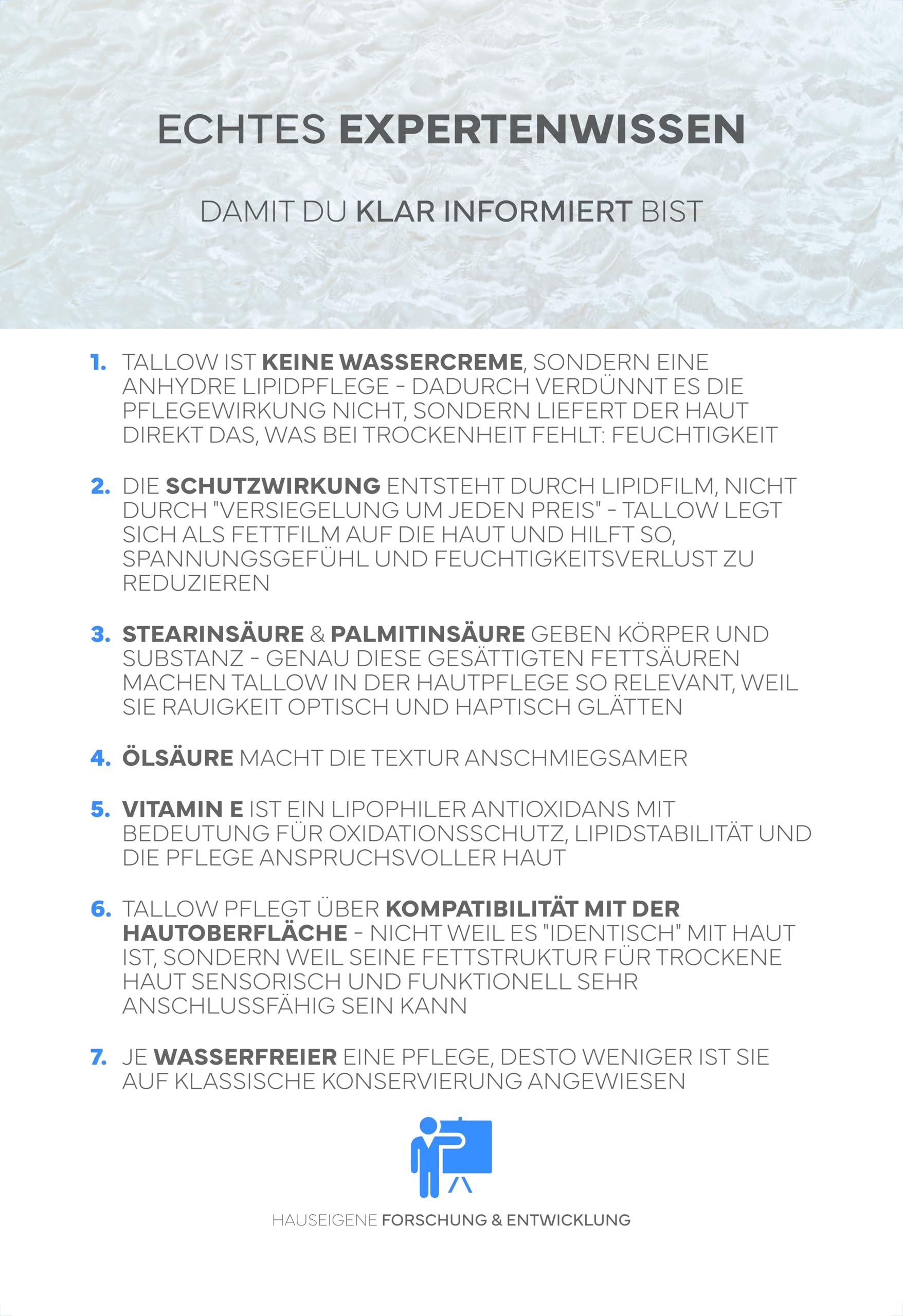 Tallow Rindertalg - Beef Tallow Creme - Deutsche Rinder aus freier & artgerechter Weidehaltung - 100% natürliche Hautpflege - Original Balm Pur, Skincare mit Vitamin E & ohne Chemie (120ml, Natur)