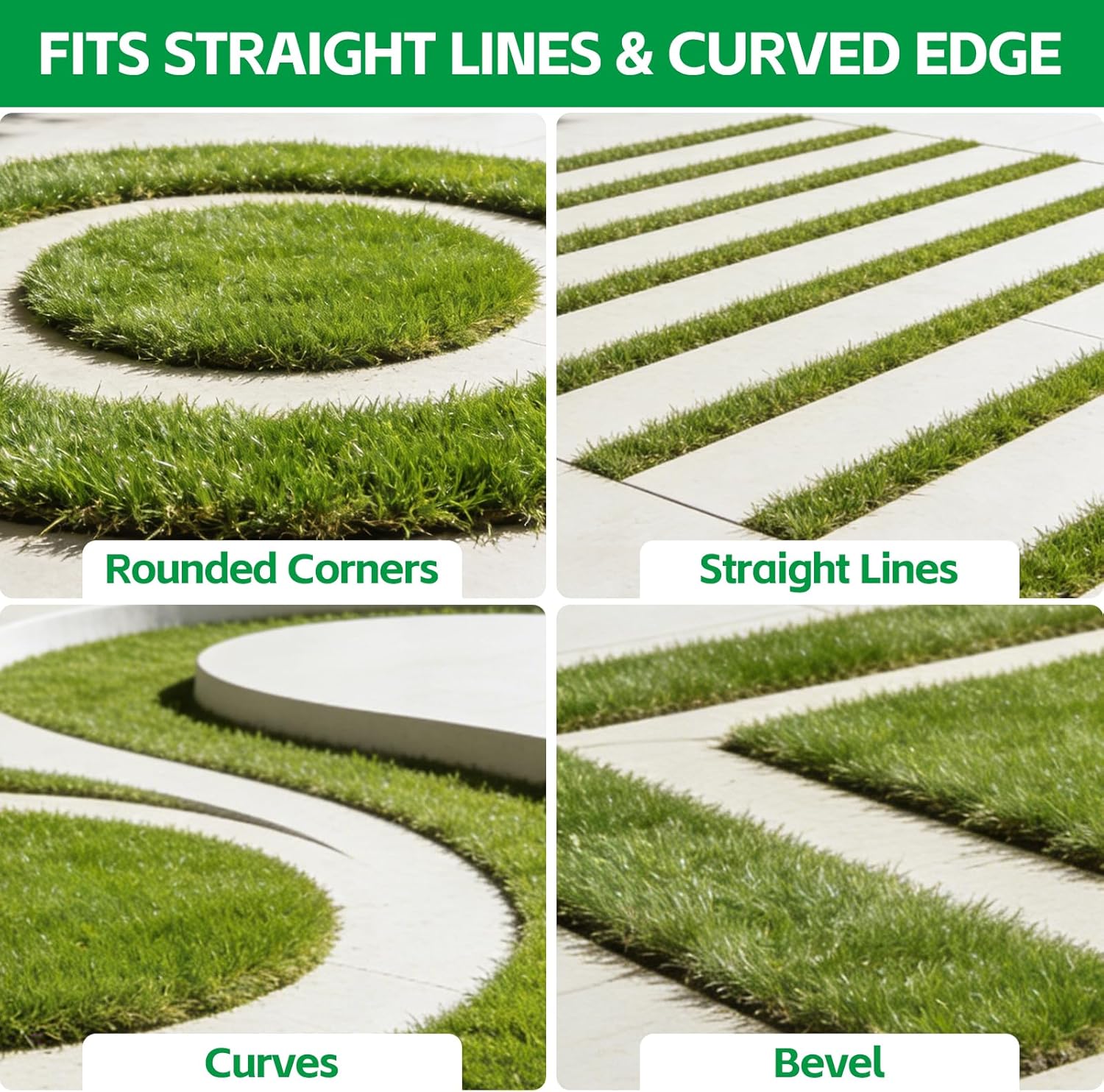 Edger Lawn Tool 41.8” Manual Lawn Edger with Ergonomic T-Grip & Wide Footplate Metal Half Moon Grass Edgers for Garden Yard Landscaping Maintenance