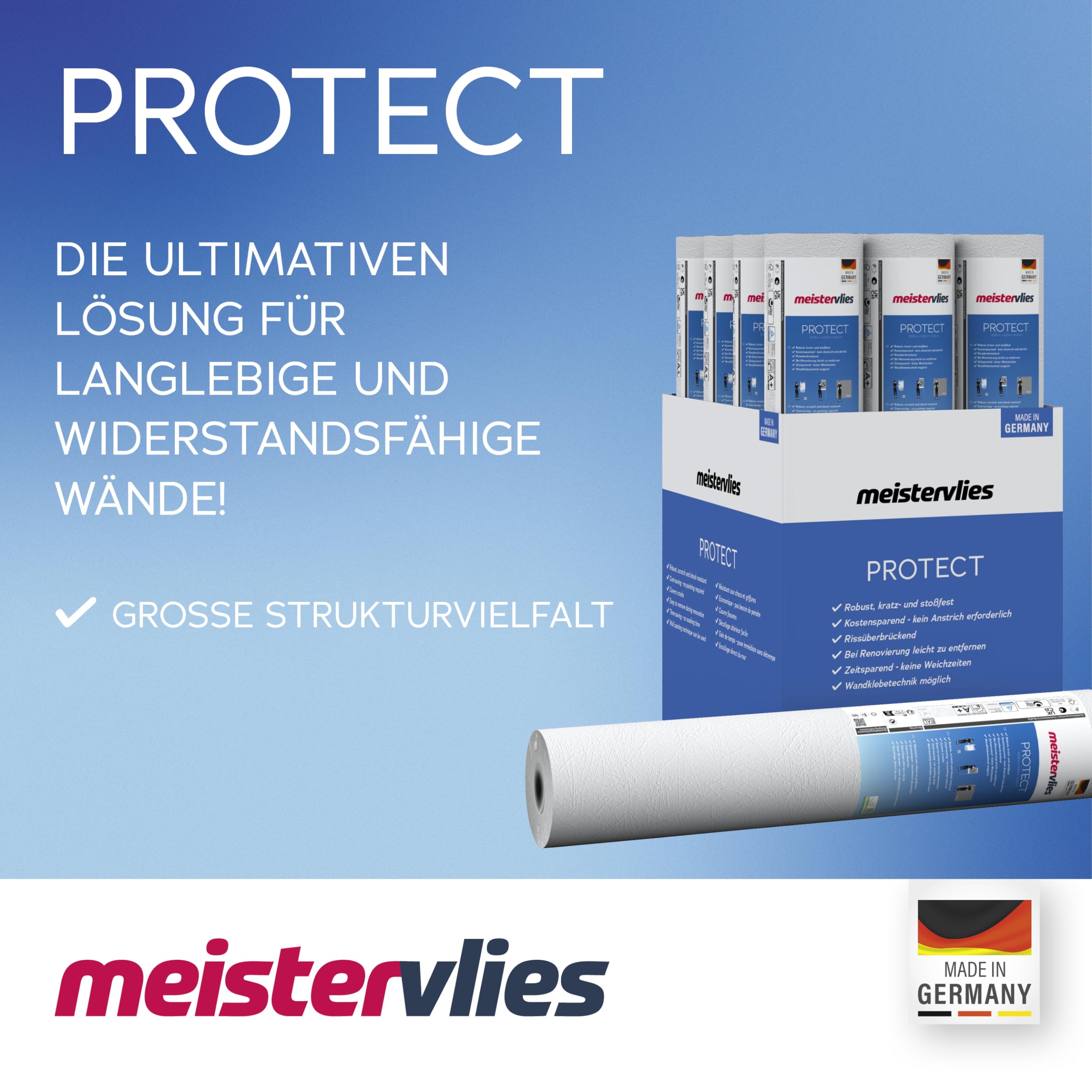 A.S. Création Vliestapete - überstreichbare Uni Tapete 103611 in weiß - einfarbige Wandtapete für verschiedene Räume 10,05 m x 0,53 m – Ansicht 2