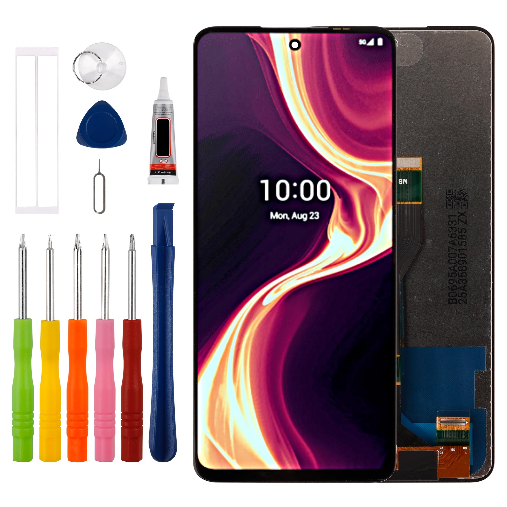 [New] Duotipa LCD Display Screen Digitizer Assembly Replacement for B-oost C-elero 5G Plus 2023 7.0&quot; with Technical Repair Tools Kit-Black.