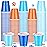 Roshtia 100 Pack 2 oz Christmas Plastic Shot Cups, Mini Disposable Shot Glasses 2 oz Party Cups for Wedding Christmas Winter Party, Beer Taste Serving, Snacks(Orange and Blue)