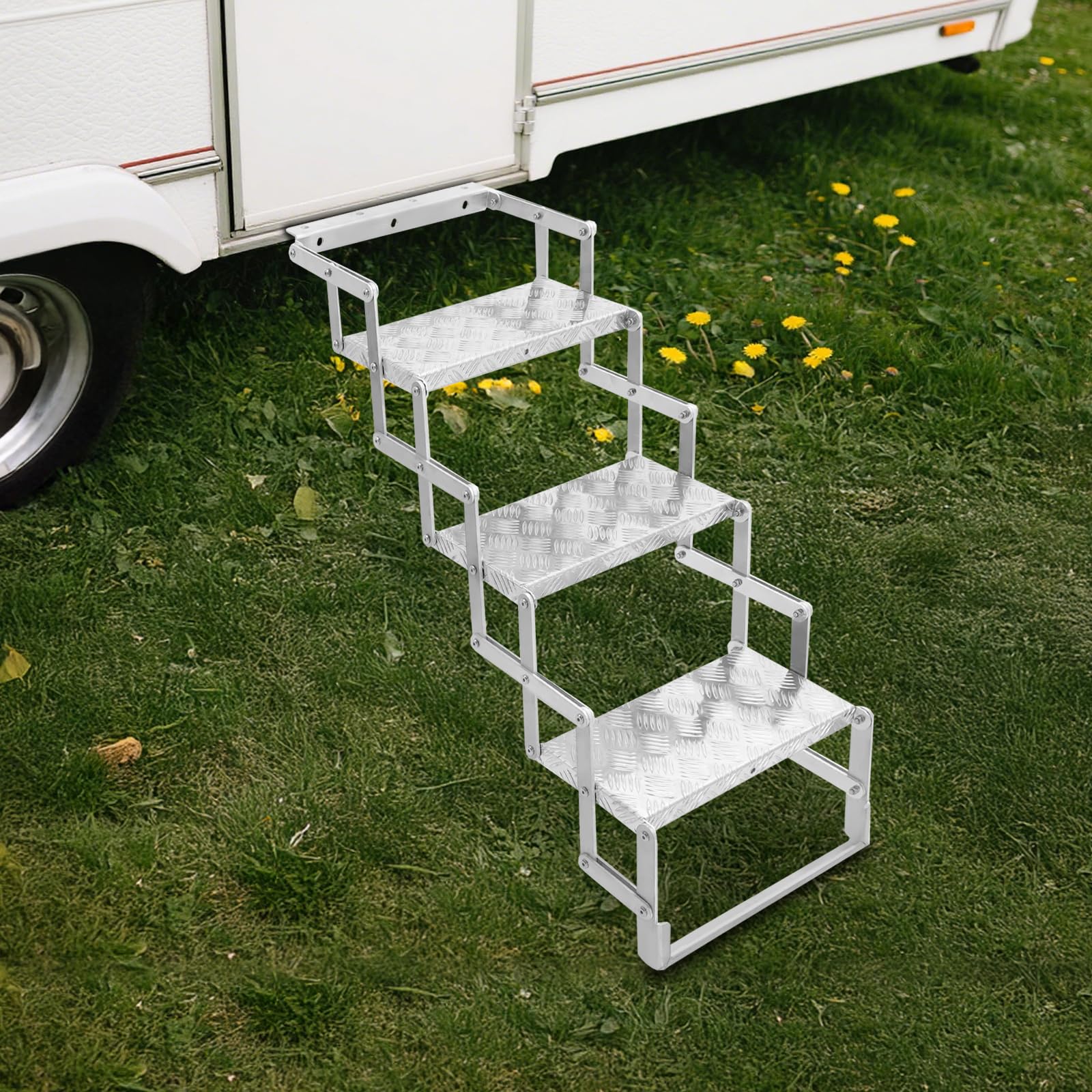 Aluminium-Scherentreppe 3 Stufen tragbare Geeignet für Wohnmobile