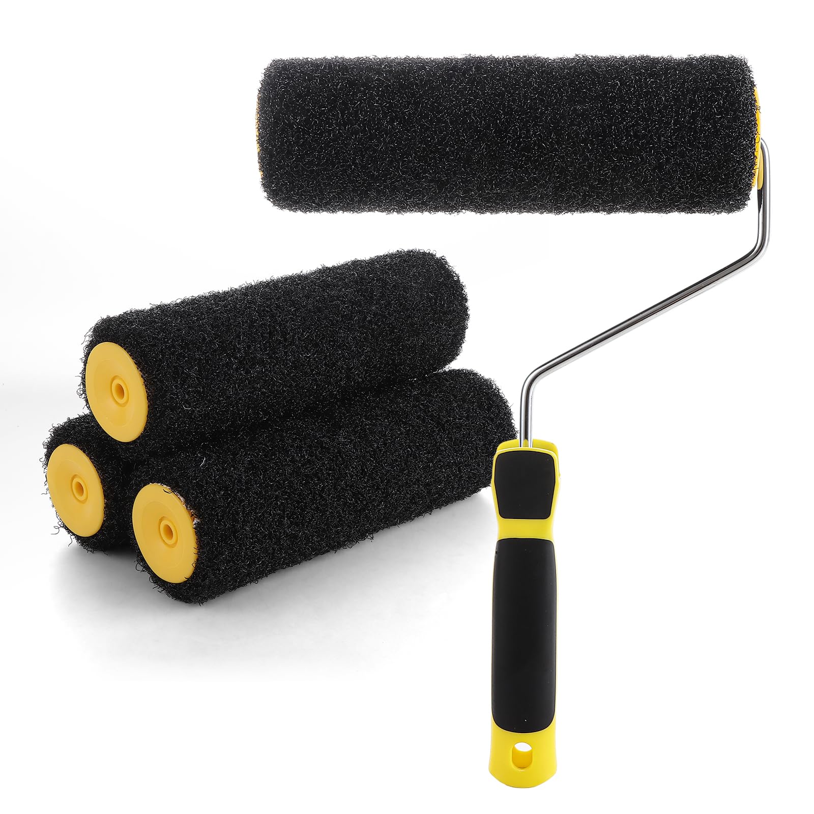 MUXHEL 4 PCS 9 inch Plaster Roller Drywall Textured Roller