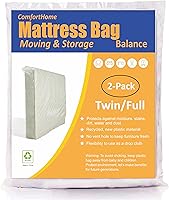 Vista 13 de Bolsa para colchón ComfortHome para mudanza y almacenamiento, tamaño individual y doble, 1 unidad