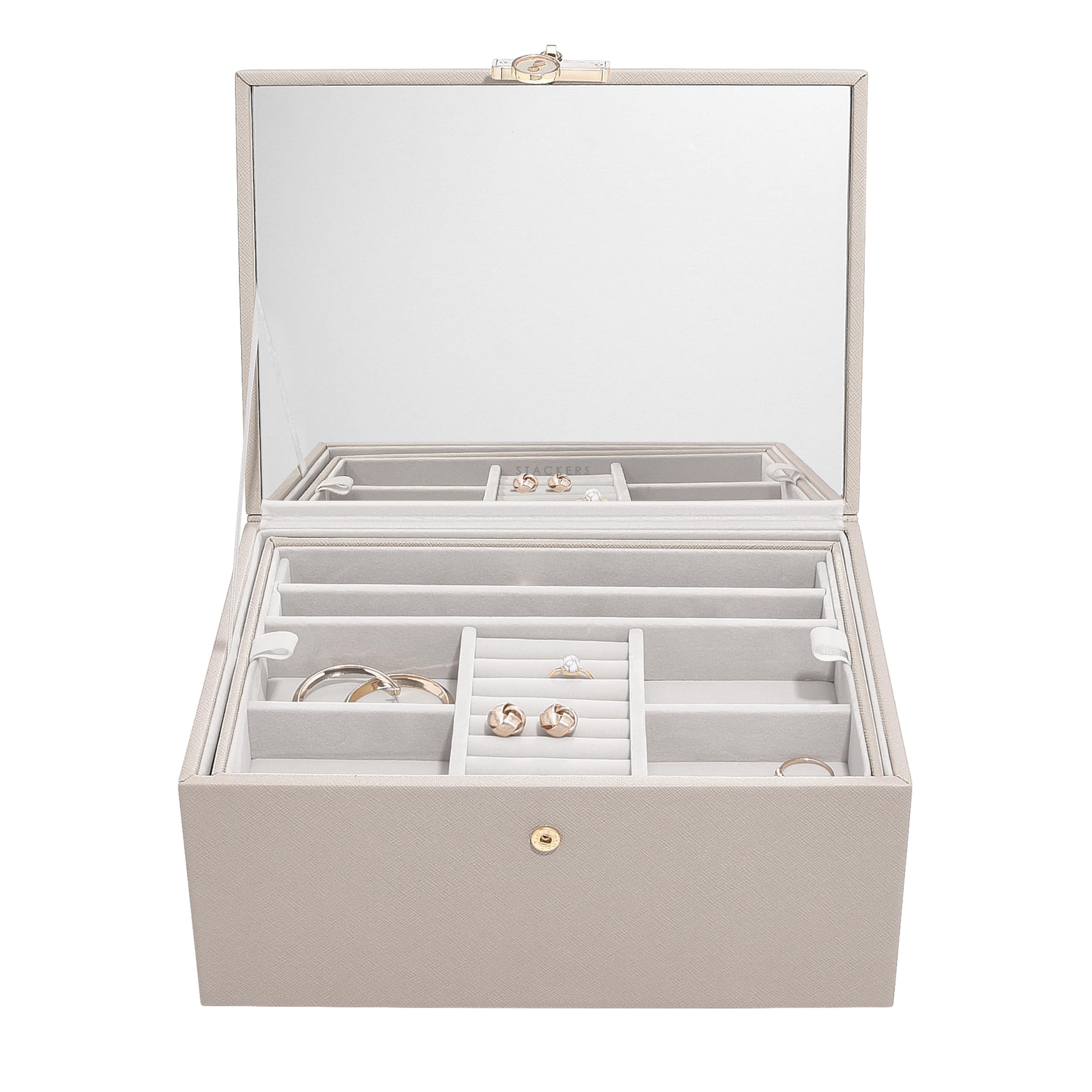 Stackers Taupe Luxury Classic Jewellery Box