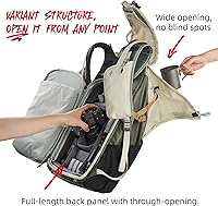 Vista 4 de VSGO Pocket Ranger Expandable 25L-33L Photography & Outdoor Backpack – Lightweight Camera Bag for Hiking, Mountaineering, Travel