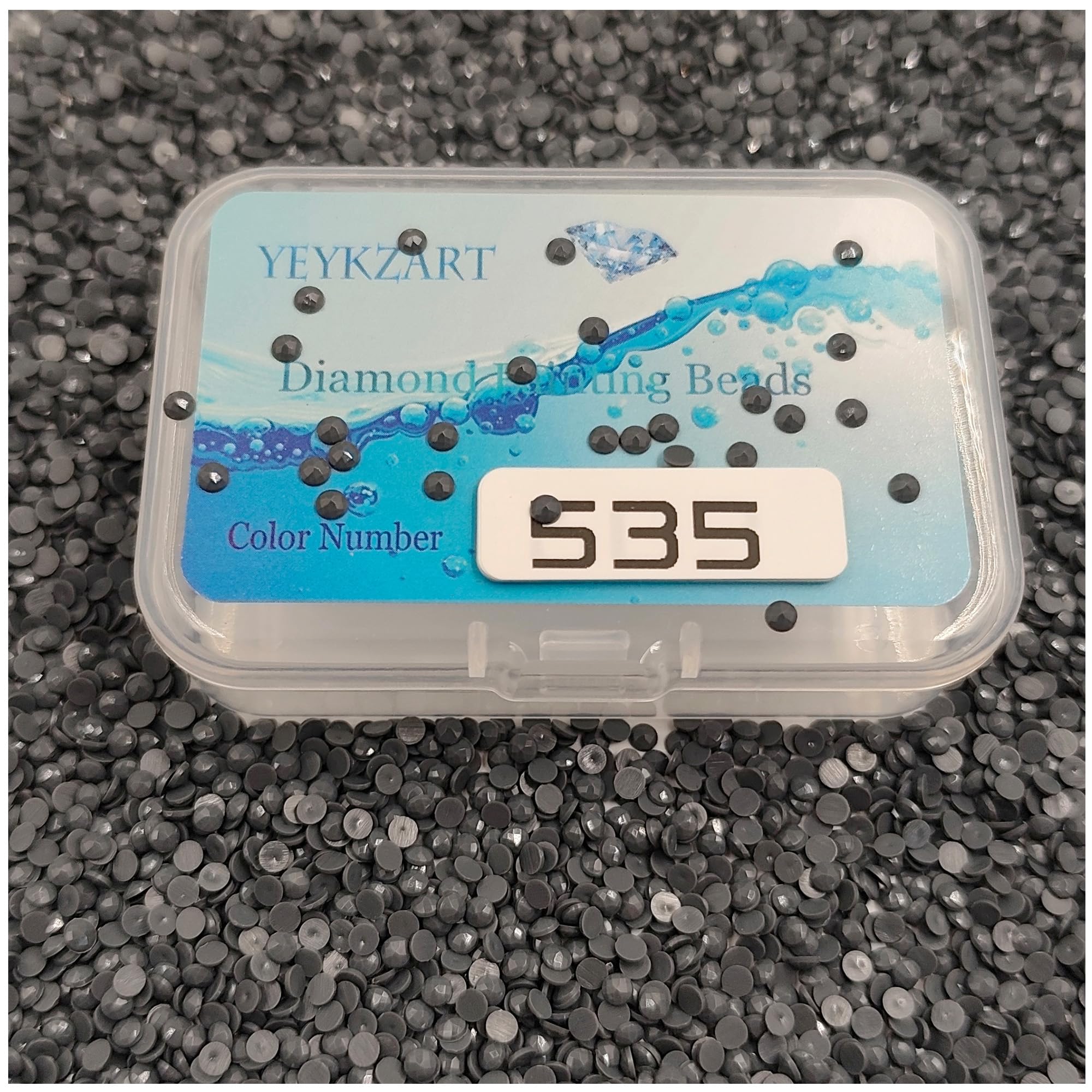 YEYKZART 535 Diamond Painting Replacement Round Diamonds Beads Rhinestones Accessories for Diamond Art Missing Color 3500 PCS โ image 1
