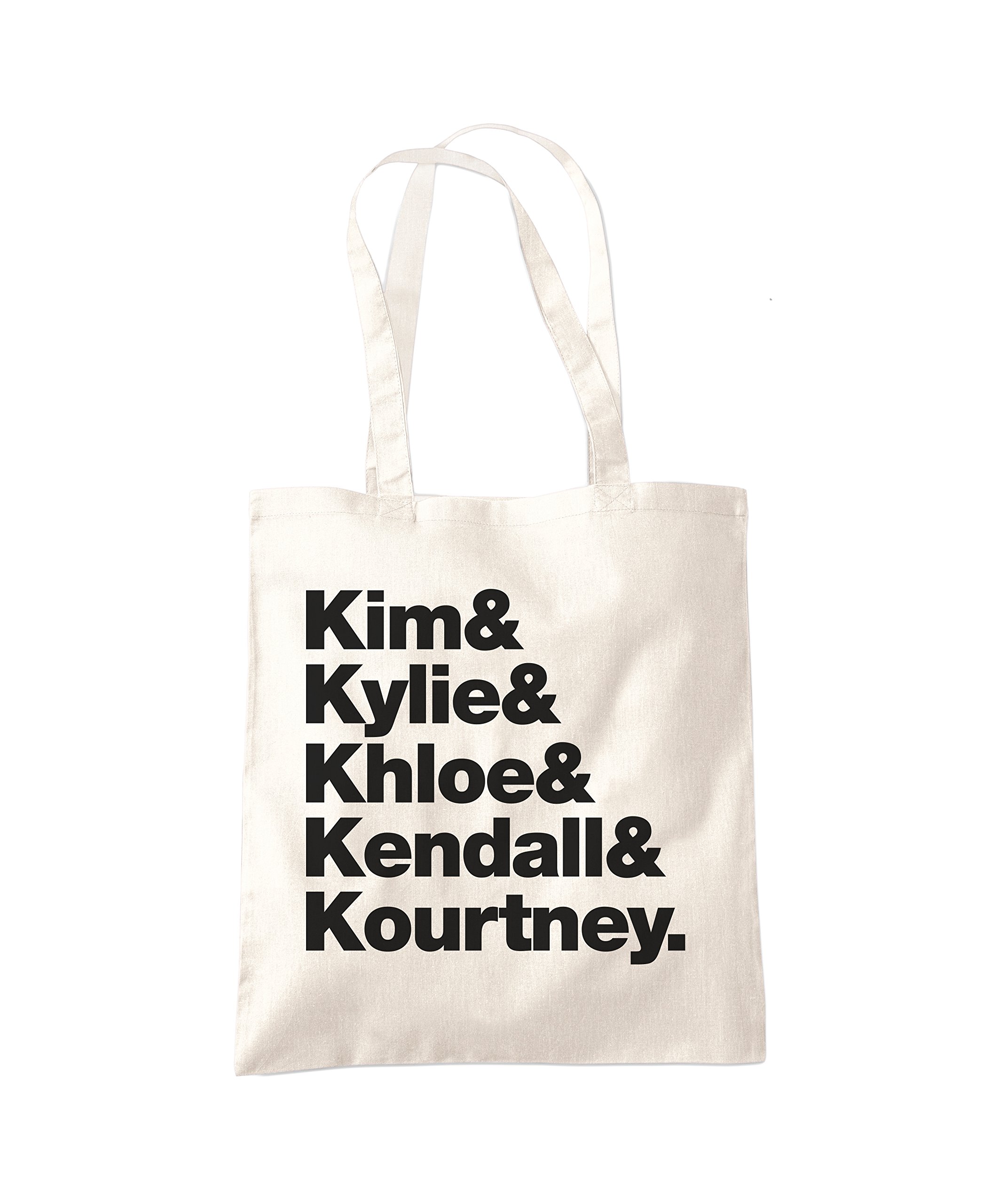 Hotscamp Women's Natural Kim, Kylie, Khloe, Kendall & Kourtney Tote Bag - One Size