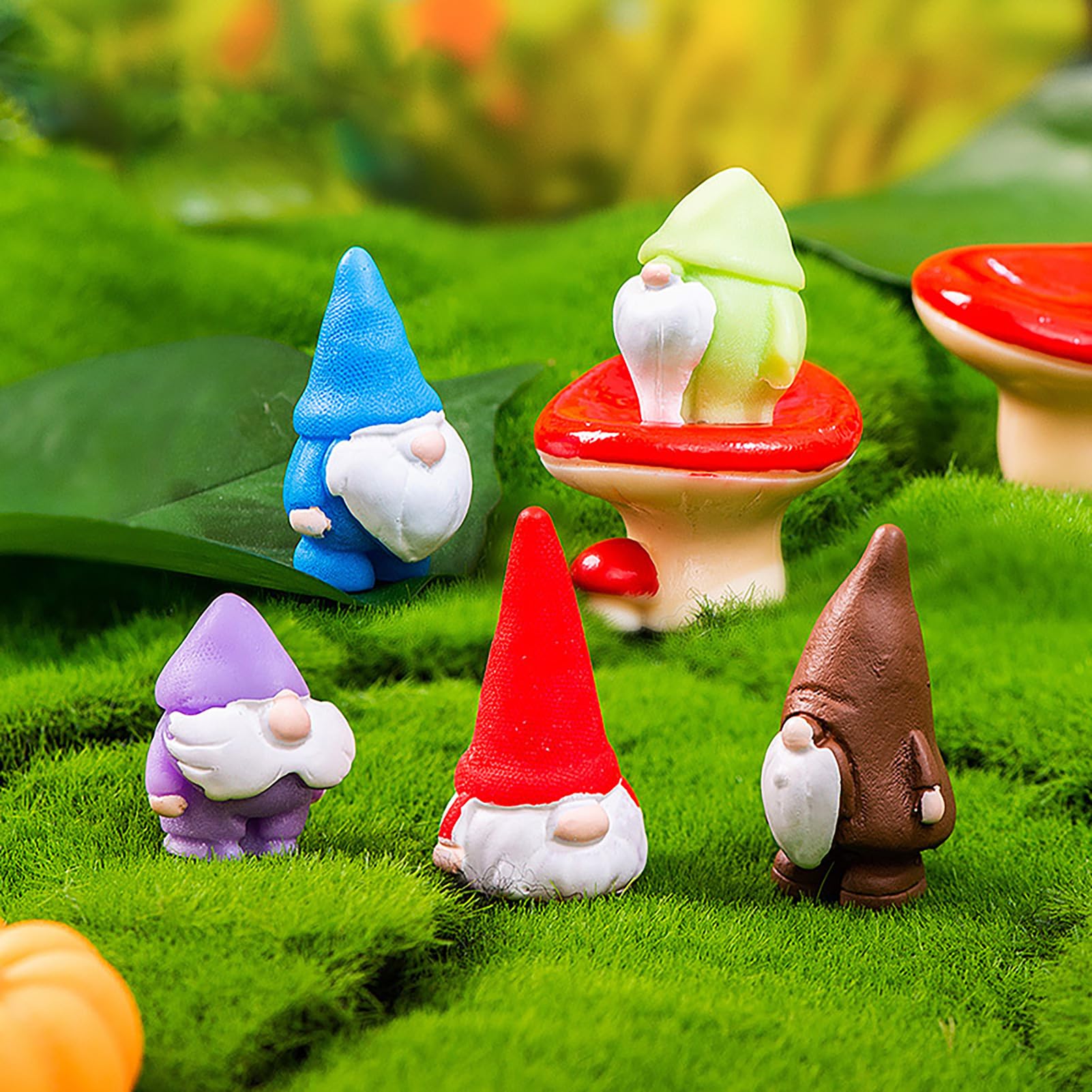 Tiny Gnomes Gnomes Fairy Resin Statues Miniature Fairy Garden