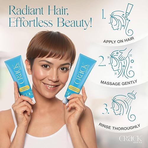 Miniatura 5 de CRACK HAIR FIX - Set de champú y acondicionador para tratamiento limpio y soaper (10 oz)