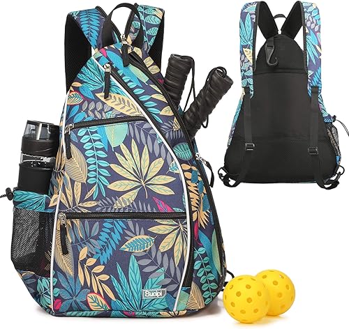 Sucipi Bolsa de pickleball - Mochila de pickleball para hombres y mujeres, bolsa ajustable con gancho para cerca, gran capacidadbolsillo de seguridad