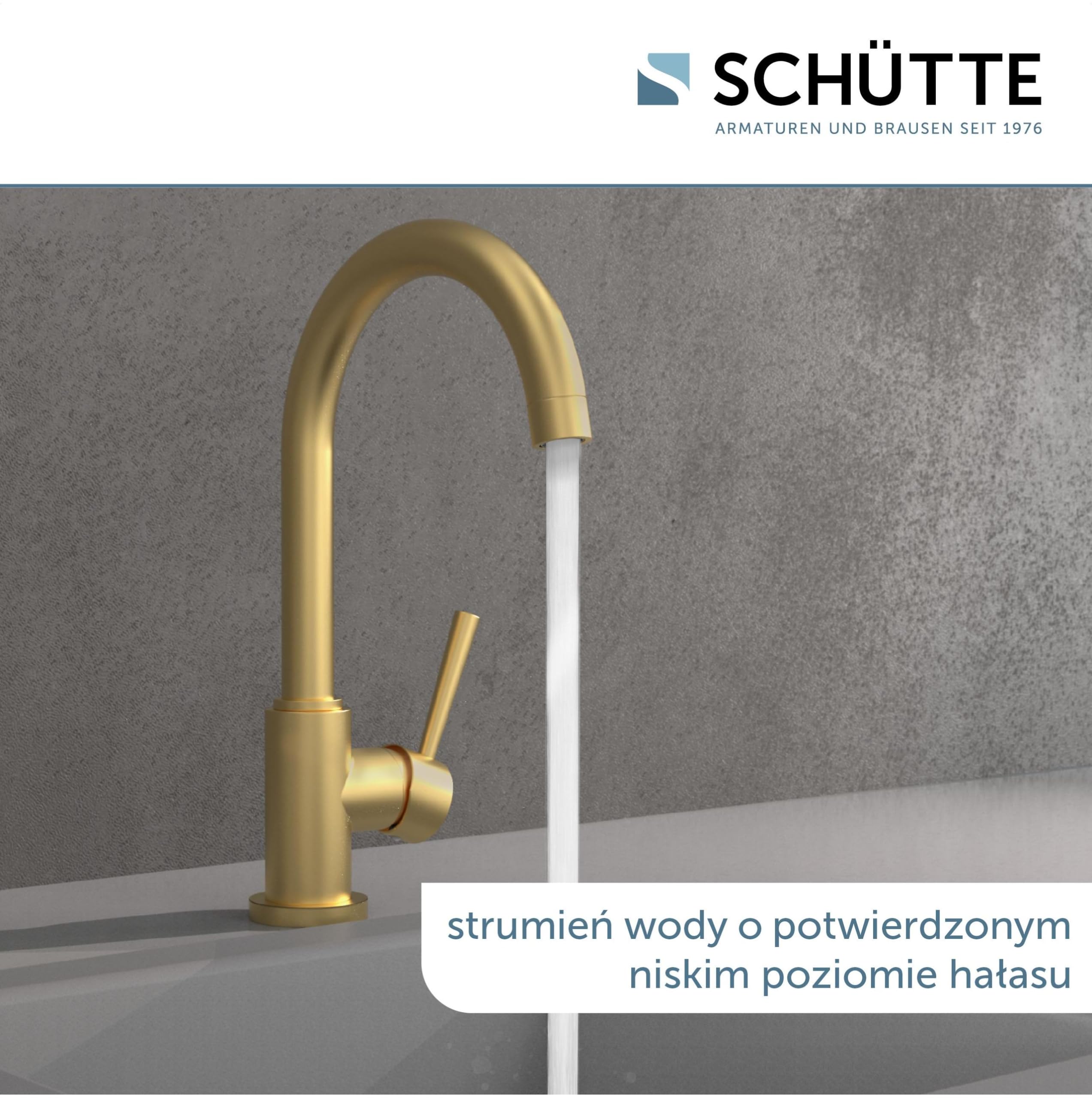 SCHÜTTE 79167 Cornwall armatura kuchenna, obracany o 360 stopni kran kuchenny, bateria mieszakowa do zlewu z mieszaczem jednouchwytowym, bateria zlewozmywakowa, złota