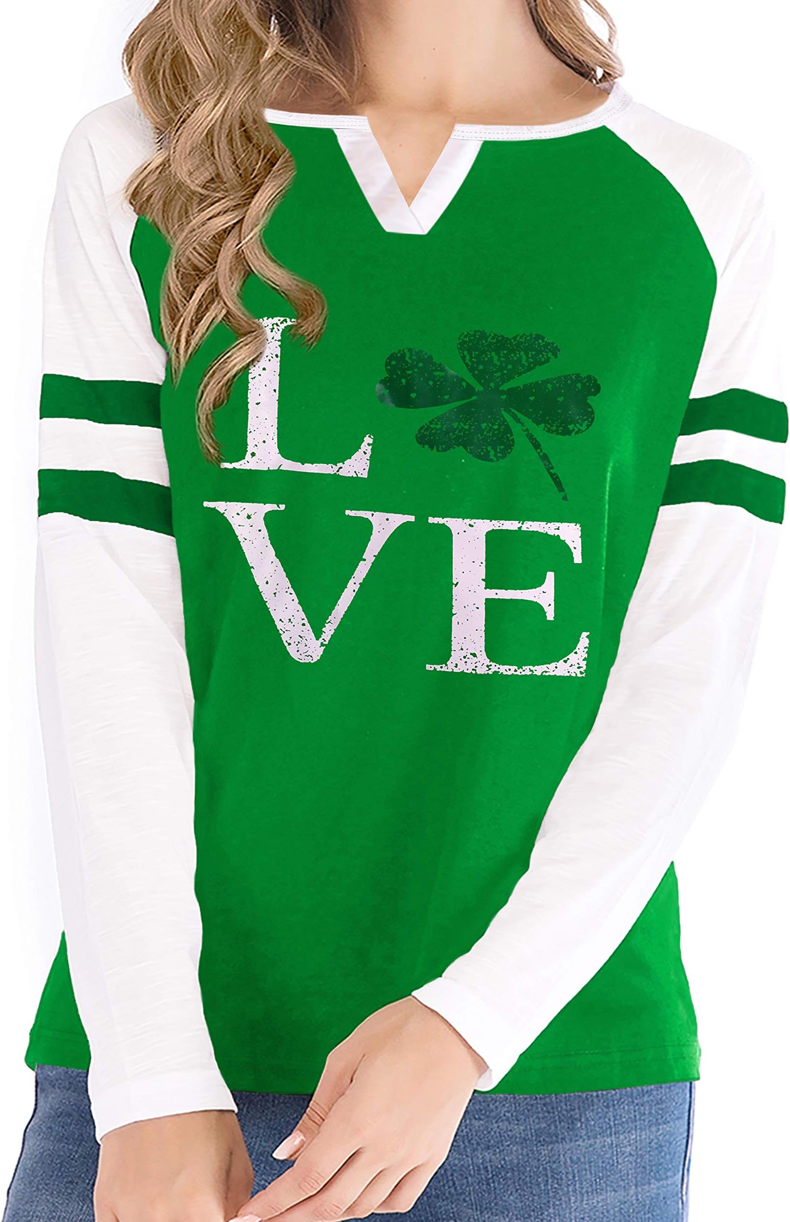 St Patricks Day Shirt for Women Casual Leprechaun Funny Weed Clover Leaf Mens Green Day Magically Irish Flag Tshirts, Irish Baseball Shirt, XS
