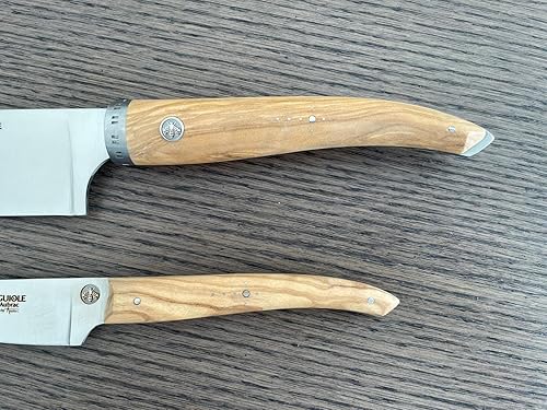 Miniatura 6 de Laguiole en Aubrac Cuisine Gourmet Acero inoxidable totalmente forjado fabricado en Francia Essential Juego de cuchillos de cocina de 2 piezas con