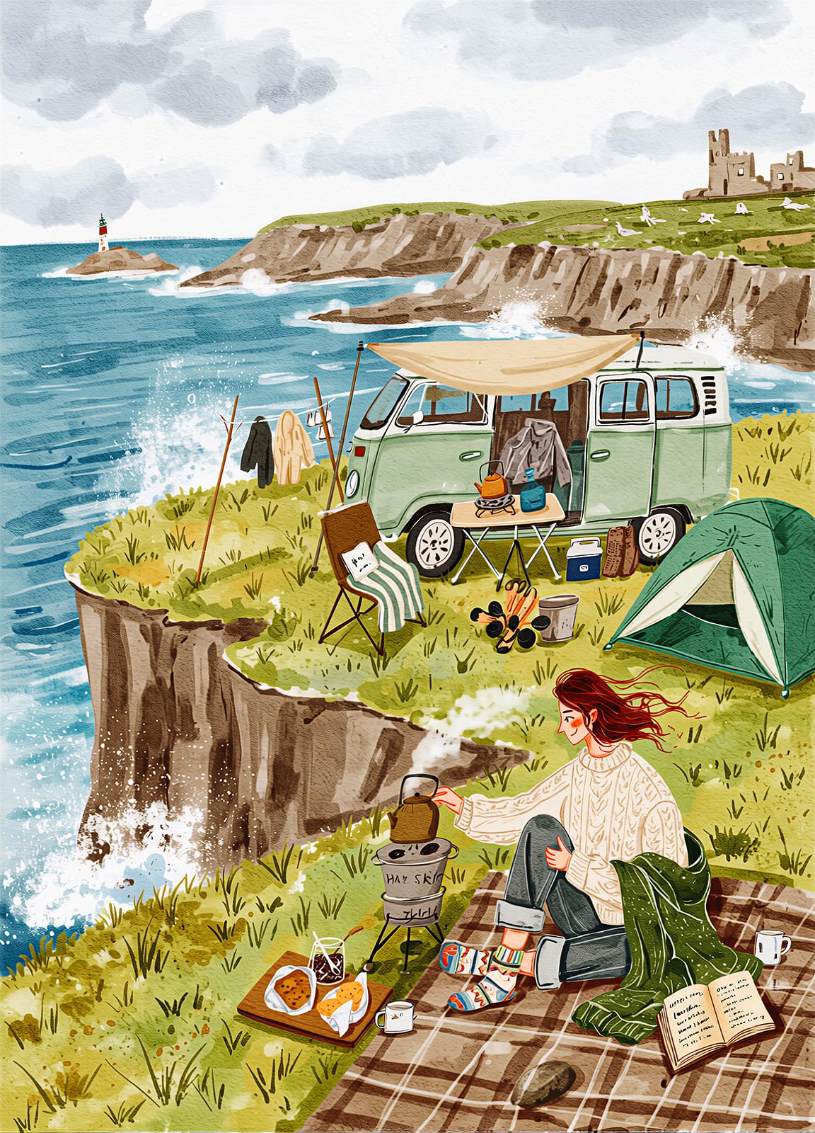 Cliff Retreat 500 Piece Jigsaw Puzzles for Adults