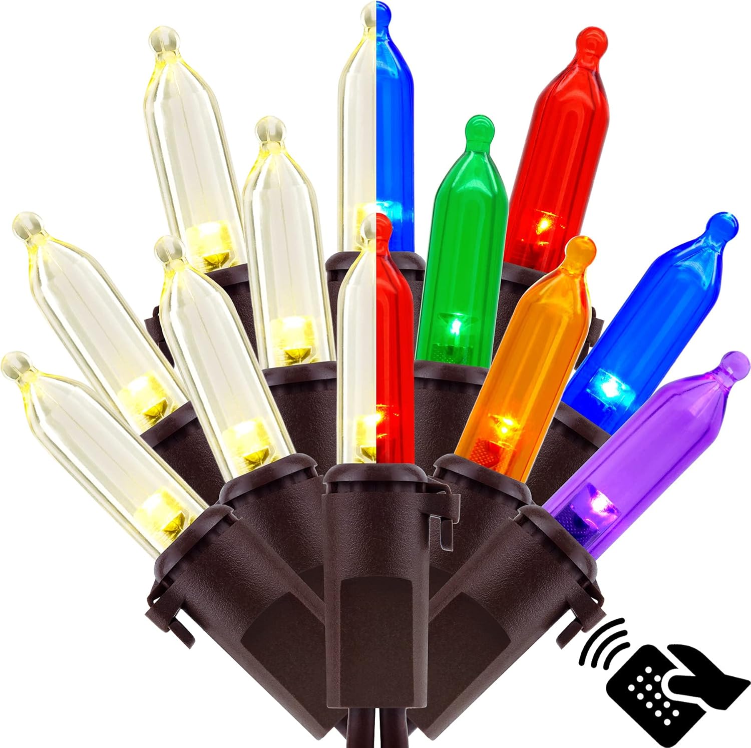 Color Changing LED Christmas Lights with Remote Control, 66 Ft 200