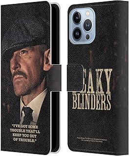 Head Case Designs Oficjalnie Licencjonowany Peaky Blinders Arthur Shelby Postacie sezonu 5 Skórzany Portfel Etui Kompatybilny z Apple iPhone 13 Pro Max