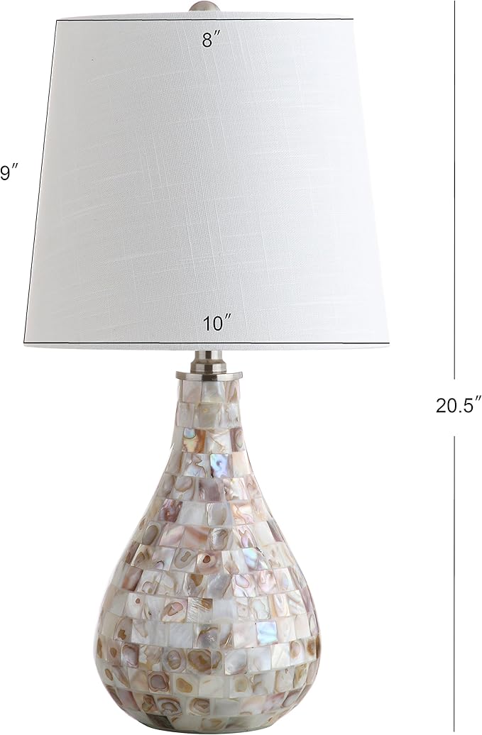 JONATHAN Y JONATHAN Y JYL1024A Mona 20.5" Mini LED Table Lamp, Cottage, Coastal, Transitional, Modern, Elegant, Office, Living Room, Family Room, Dining Room, Bedroom, Hallway, Foyer, Seashell photo 3