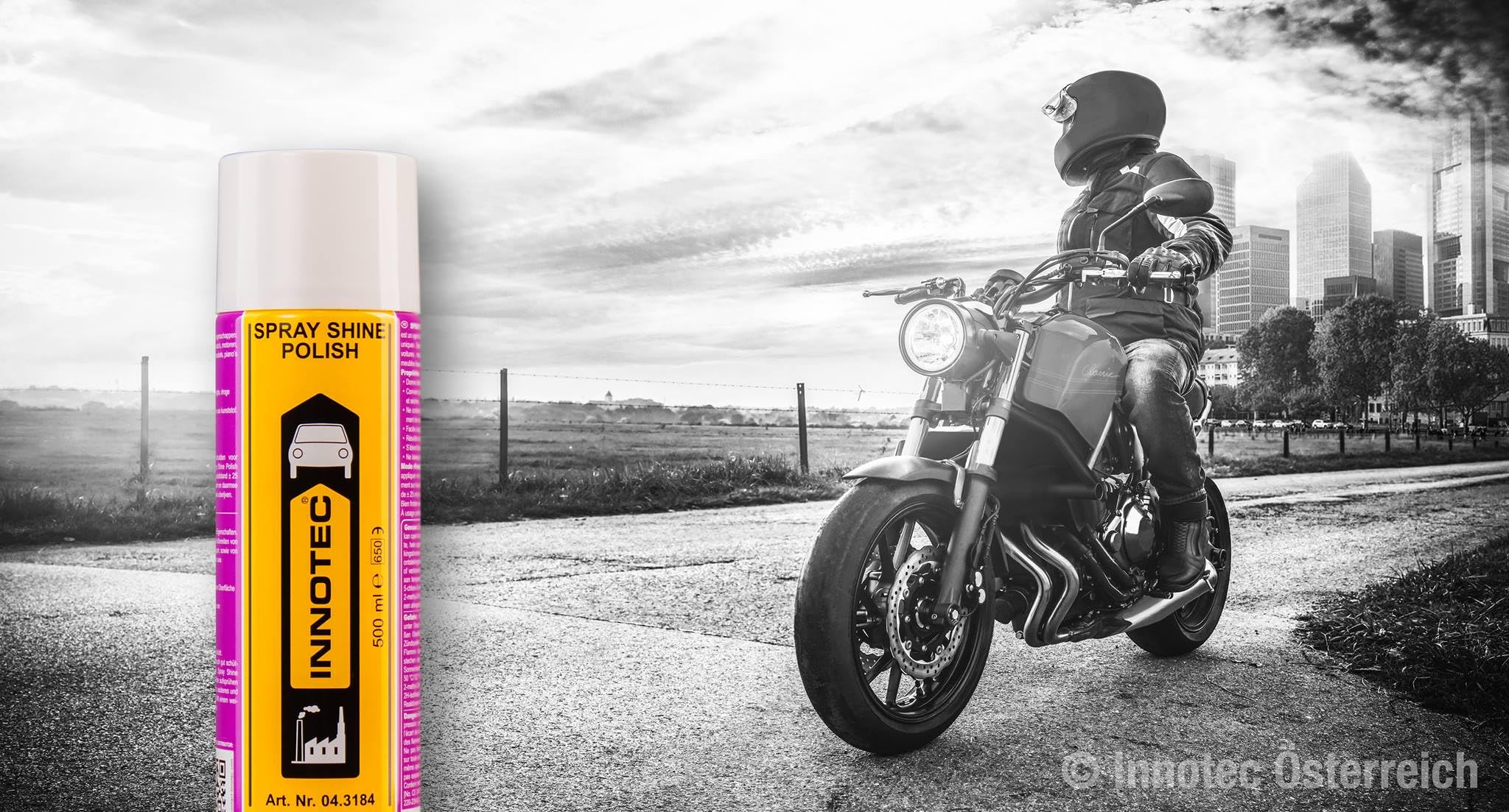 Innotec Spray Shine Polish di alta qualità – Sigillatura rapida e semplice di superfici in vernice e plastica, per tutte le superfici lisce e/o verniciate