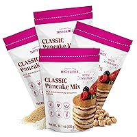 Vista 7 de Mezcla de panqueques y waffles sin gluten MORAMA, 14.1 onzas, vegana, sin lácteos y saludable para panqueques con ingredientes naturales