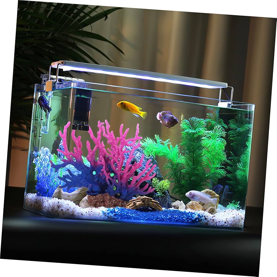 Amazon.co.jp: WOONEKY 仿真珊瑚飾り 水族館用 水槽装飾品