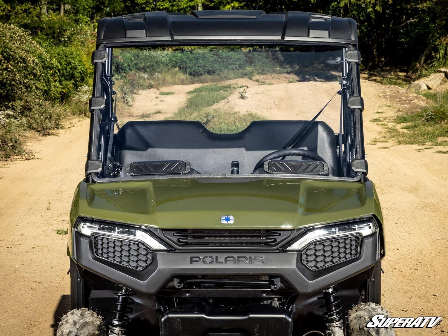 SuperATV Vented Full Windshield Compatible With Polaris Ranger 500