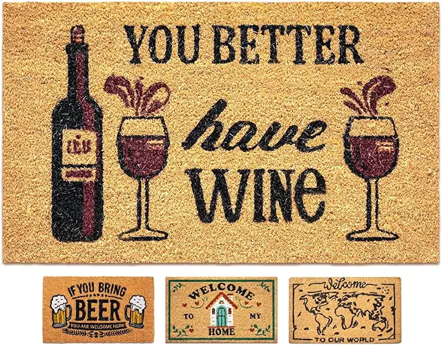 Coconut Doormat 40x70cm - Non-Slip Indoor/Outdoor Floor Mat for Home