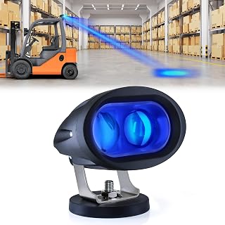 eTzone Magnets LED Forklift Safety Lights Blue 20W Backup Light Warehouse | Pedestrian Warning Light, Forklift Blue LED Safety Light, IP68 Waterproof, Heat Dissipation, Strong Magnetic Base