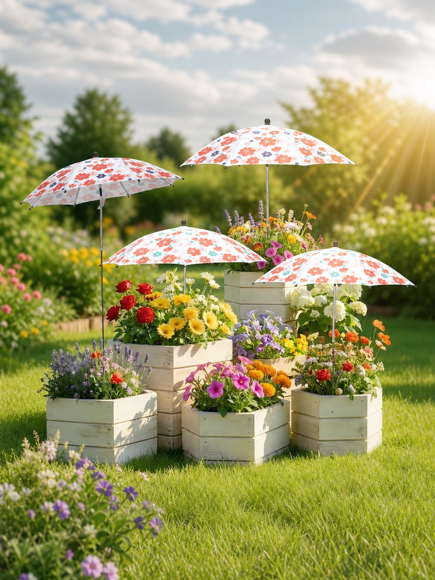 Vikua Plant Umbrellas 4-Pack